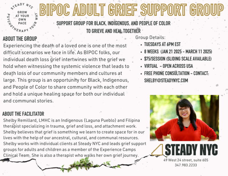 BIPOC Grief Group Flyer